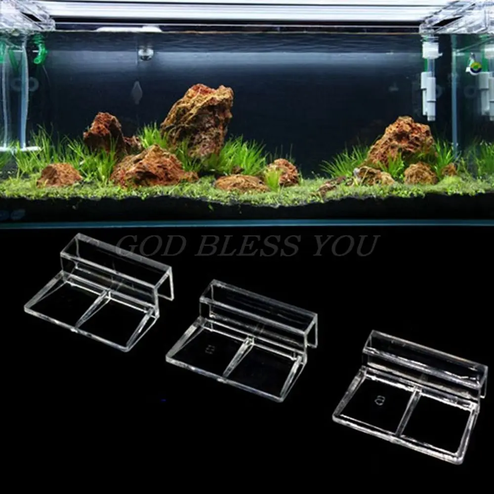 4Pcs/lot Aquariumc Parts Acrylic Fish Tank Clips Glass Cover Support Holders 6/8/10/12mm Pet Supplies fish aquarium