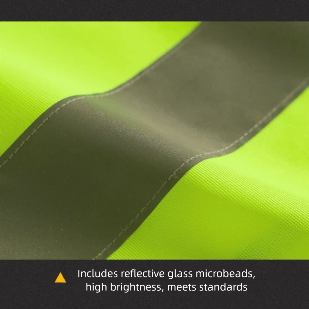 남녀공용 포켓 반사 안전 조끼 반사 조끼 작업 조끼 지퍼형 고시인성 조끼 보안 유니폼