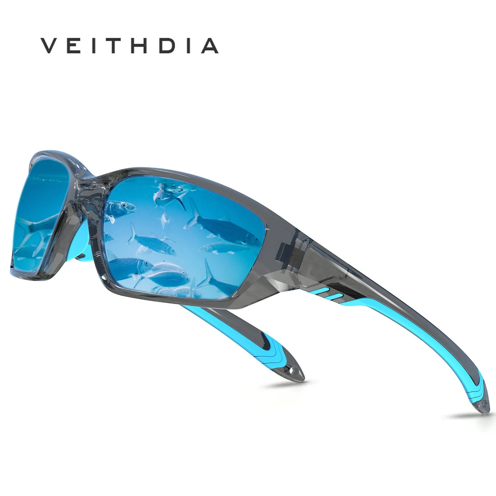 Veithdia Marke polarisierte Sports onnen brille für Männer Frauen Laufen Radfahren Angeln Golf Fahr schirme Sonnenbrille tr90 v125