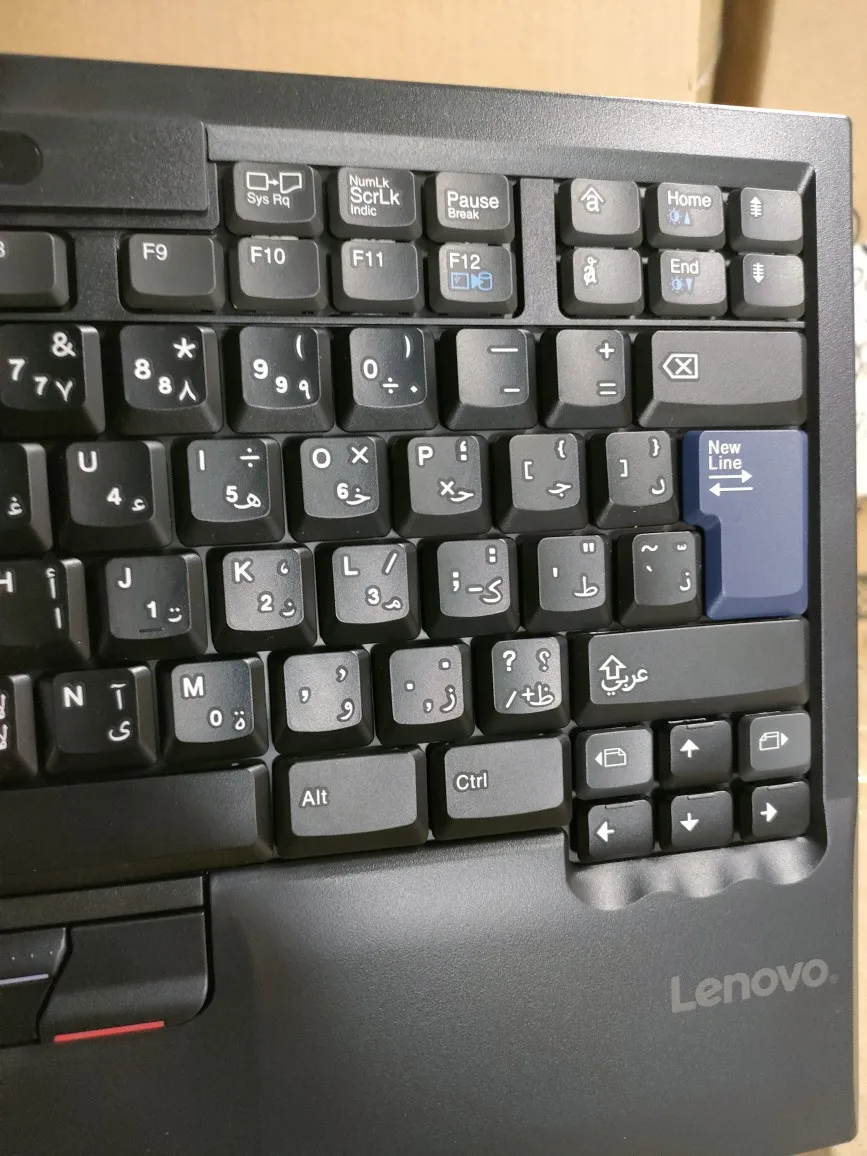 Lenovo-thinkpad Sk8845cr Teclado Servidor Usb Teclado Externo Red Dot Teclado Bilíngue Árabe e Inglês - Imagem 4
