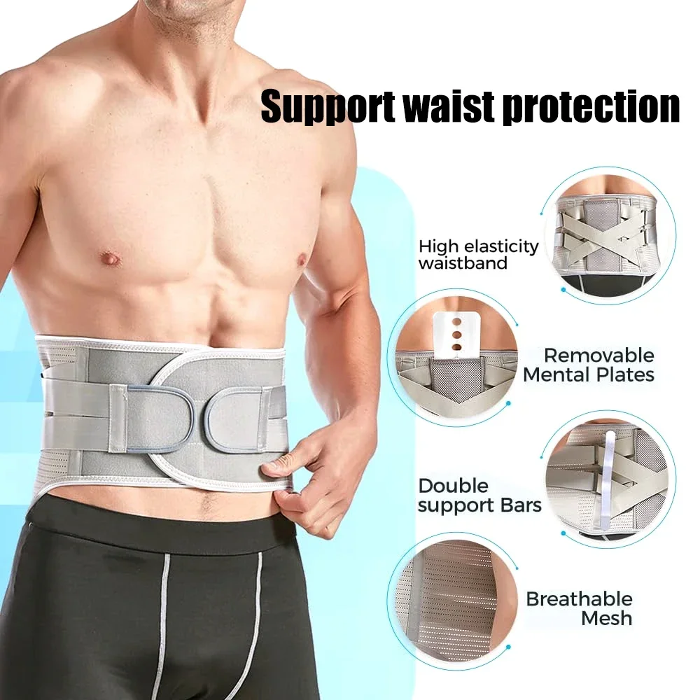 1PCS Back Braces for Lower Back Pain Relief,Breathable Support Belt for MenWomen,Anti-skid Lumbar Support Belt Sciatica