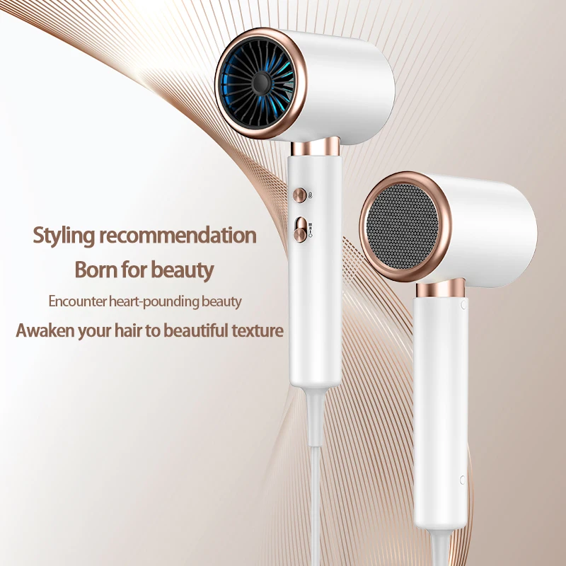 2000W Professional Hair Dryer 3 Gear Negative Lonic Blow Dryer Hot Cold Wind Air Brush Low Noise Strong Power Home Salon Tool 2