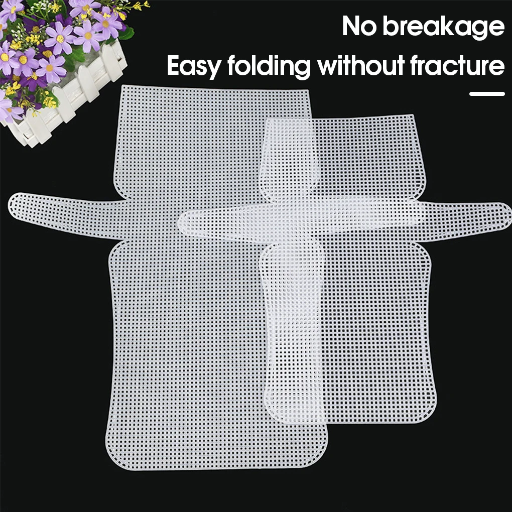 Plastic Mesh Cloth Canvas Sheets Bag Sewing Thread Kids Craft Handicraft DIY Handicraft Accessory Weaving Tool Small craft supplies