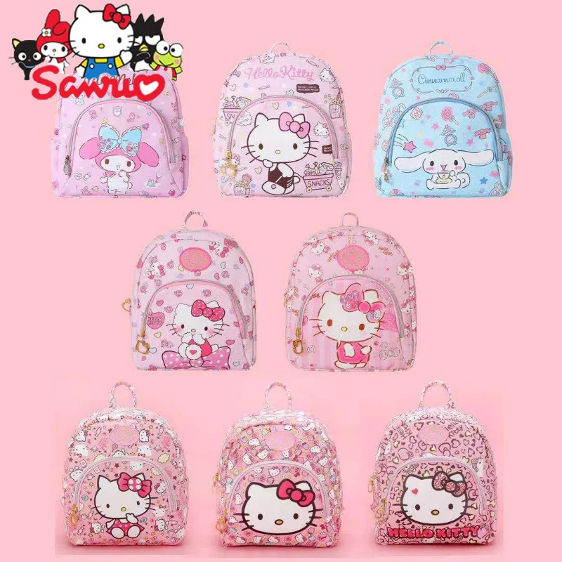 

MINISO Melody Kuromi Hello Kitty Cinnamoroll Pochacco Kids KT Elementary School Student Schoolbag Girl Fashion Casual Backpack