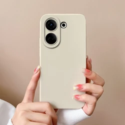 Solid Color Soft Silicone Matte Protective Phone Case for Camon 20 Premier 5G (TYW000)