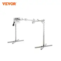 VEVOR Electric BBQ Rotisserie Grill Kit Automatic 42W Motor Height Adjustable Universal Roaster Stand Spit Rod with Heat Shield 1