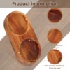Kitchen Storage Holder Salt and Pepper Mill Tray Multipurpose Wood Tray bracket Pepper Mill Holder Salt Grinder Base Accessories 5
