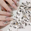 Crystal White Nail Rhinestone AB Charms Luxury Nail Art Flatback Gems for 3D Nail Decorations Glitter Manicure Nail Decal 1