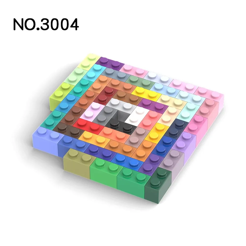 20pcs MOC Parts 3004 Brick 1 x 2 Compatible Bricks DIY Assmble Building ...
