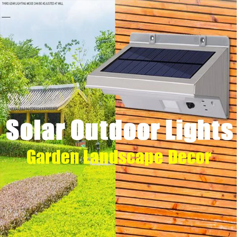 

Street Solar Smart Lights Fluzor Induction Lamps Outdoors LED Waterproof Exterior Wall Lighting Courtyard Lightings Wiring Free