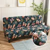 1PC Stretch Futon Cover Armless Sofa Covers Sofa Bed Covers Couch Cover Sofa Slipcover Furniture Protector with Elastic Bottom 3