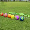 Children Outdoor Fun Toy Jump Ball Rotation Jump Ring Single Foot Jump Rope Ball Exercise Coordination Balance Elastic Response 4