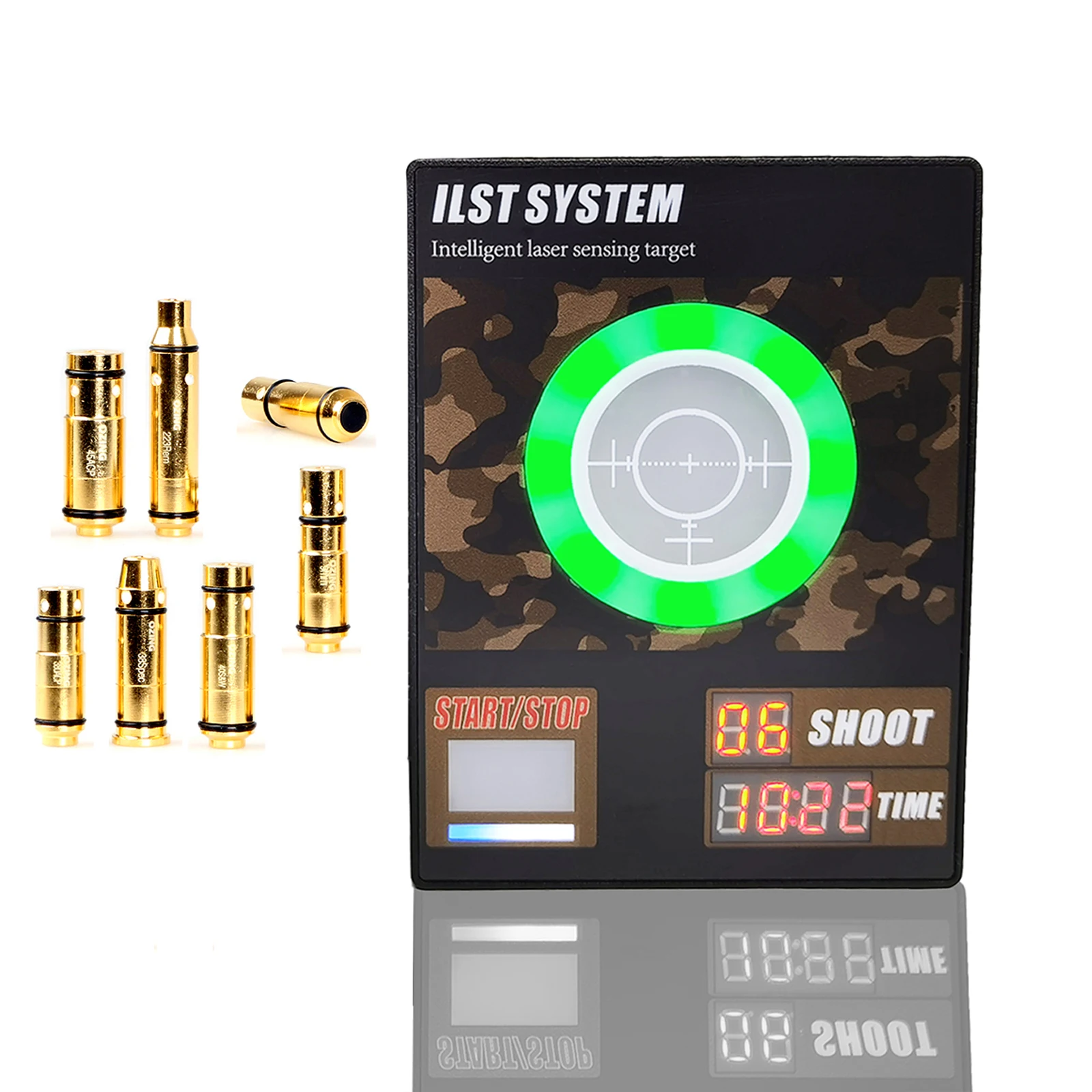 9mm/380acp/40s&w/223rem/45acp... Laser Training Bullet Receiver J10c