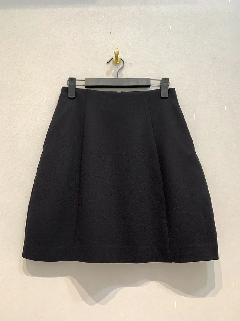 

Wakuta Japanese Casual Solid A-line Woman Skirts High Waist Loose Slim Fit Mujer Faldas Autumn Winter Fashion Mini Jupe Femme