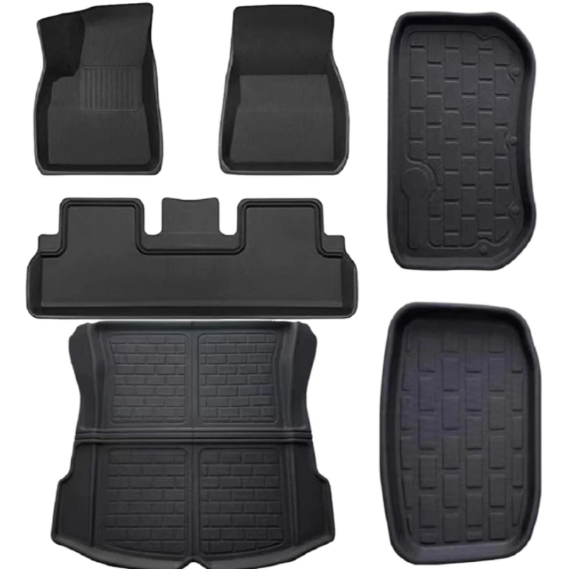 

Hot Sale 6PCS All Weather Waterproof No-slip XPE Floor Mat For Tesla Model Y Car Mat