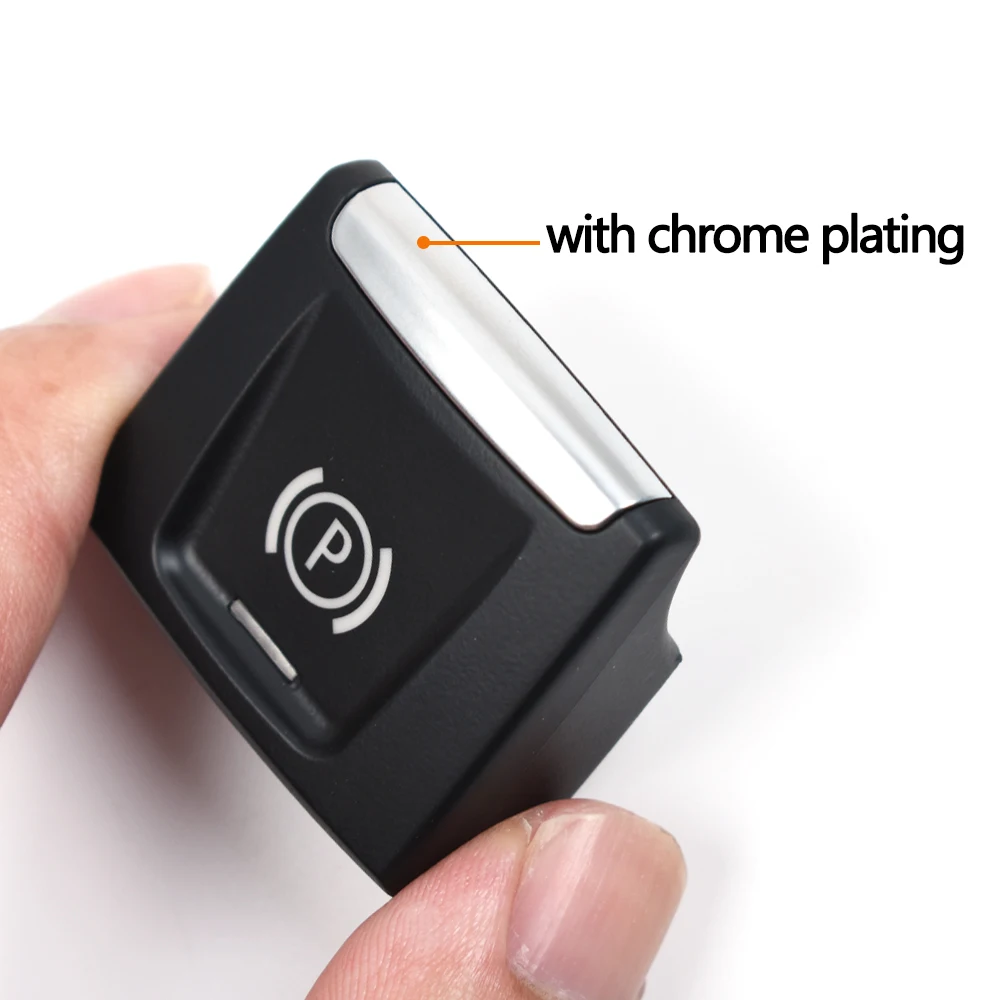 Black Red Electronic Parking Brake Switch Control Button