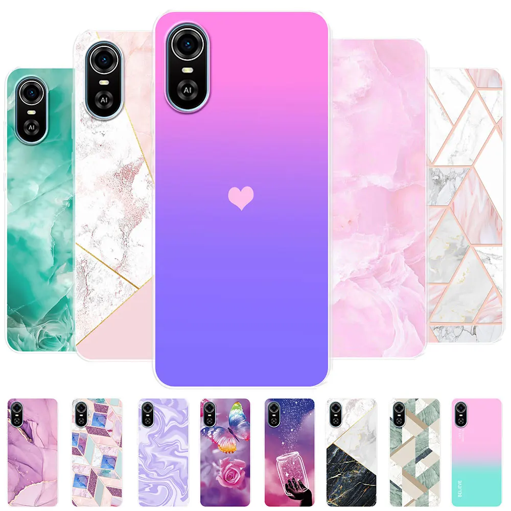 SCXKJL Custodia per ZTE Blade A31 Plus (6.00 Pollice) Nero Cover, Silicone Case Crystal Ultra Thin