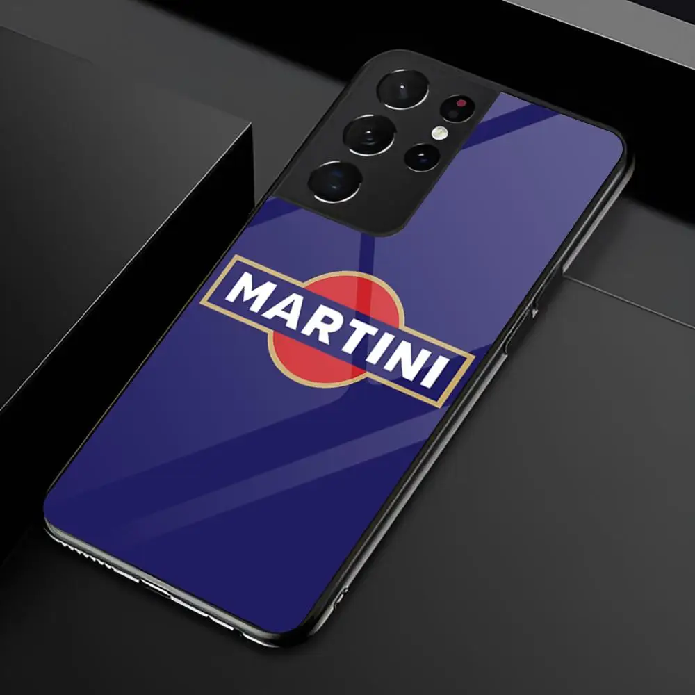 Racing M-Martini Logo Glass Phone Case