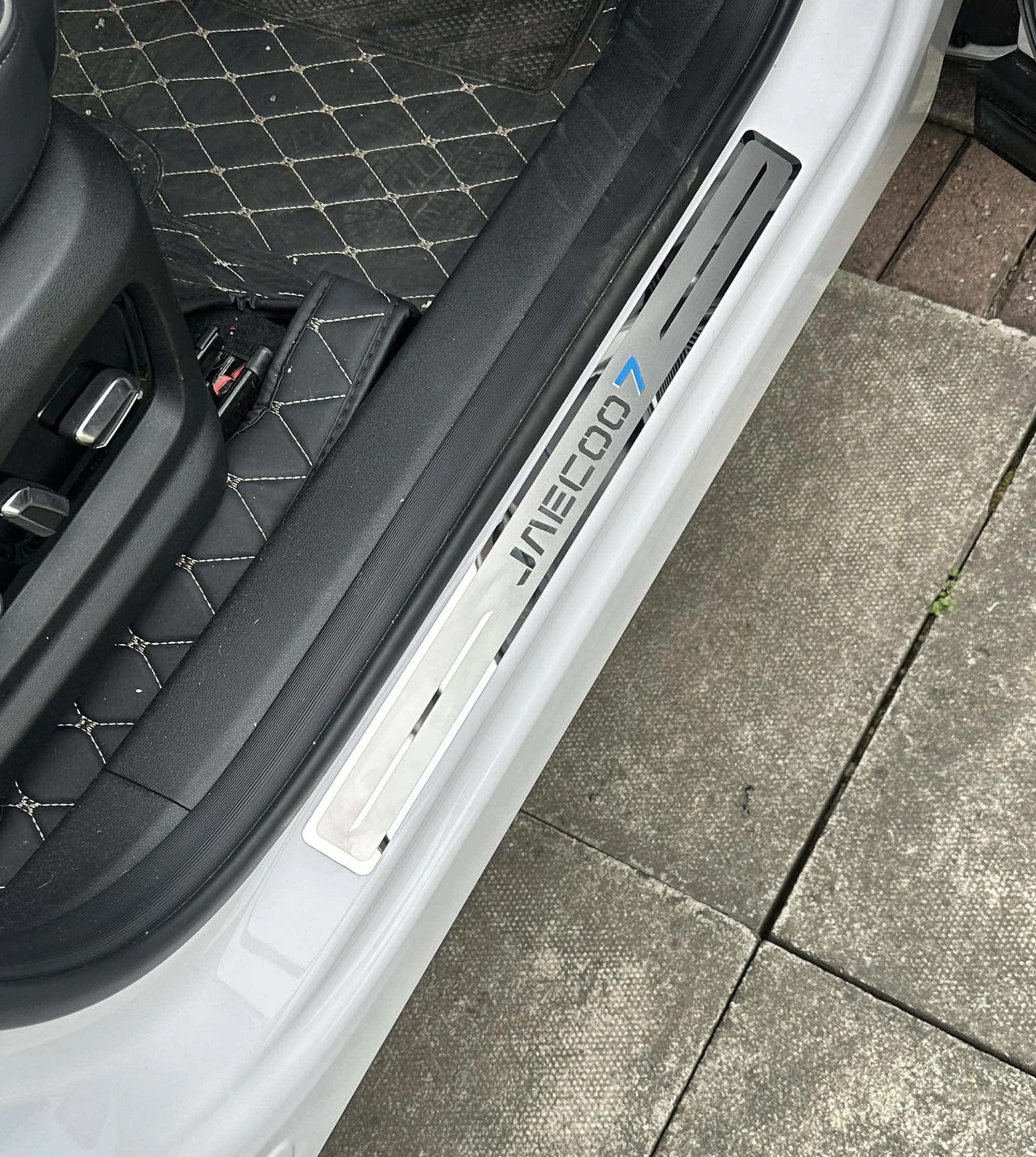 Für Chery JAECOO 7 J7 2023-2025 Zubehör Edelstahl Auto Tür-Schwellen-verschleiss-Platte Anti-Kick Pedal trim Schützen – Detail 12