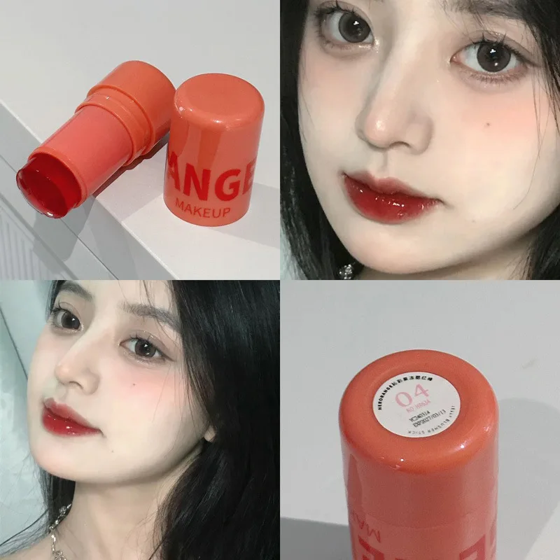 HERORANGE Jelly Blush Stick Lazy Contour Uniform Complexion Brightening Color Lip Cheek Dual-purpose Rouge Cosmetics Wholesale 4