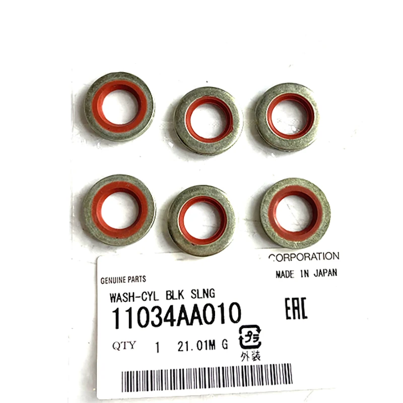 

NBJKATO новый оригинальный комплект 6 шт. блочные полуболтовые уплотнения OEM 11034AA010 для Subaru WRX Impreza STi Forester OUTBACK Legacy