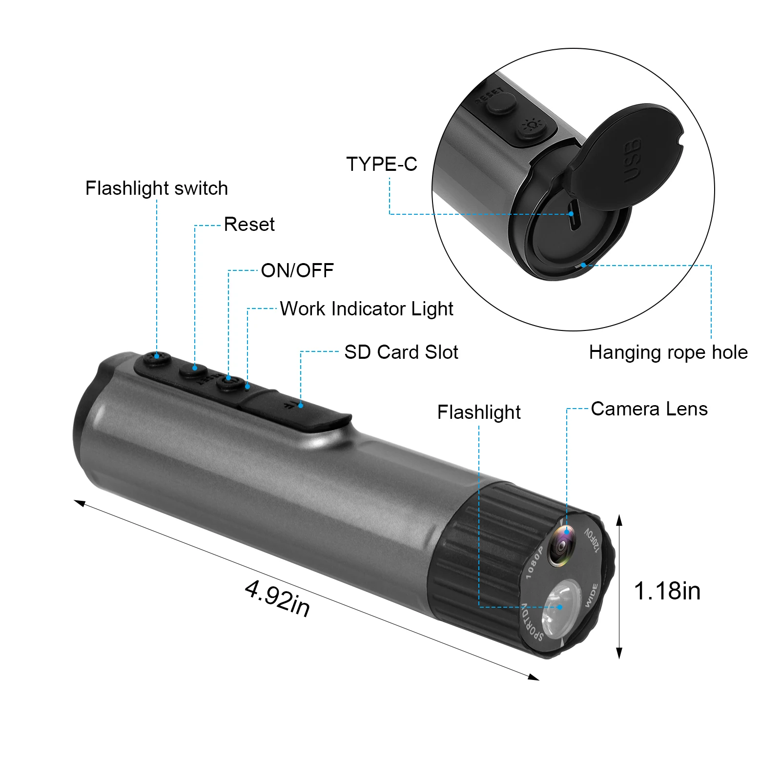 1080p Hd Wifi Action Camera For Cycling Motorcycle And Helmet_voghion.com