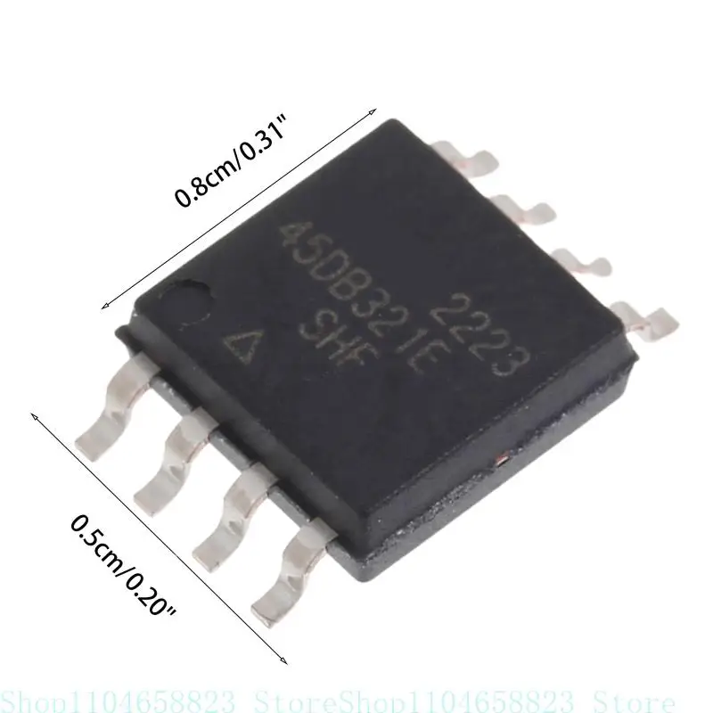 AT45DB321E-SHF-T 45DB321E-SH AT45DB321 SOP8 Serial Flash Memory 32MB bytes x 8192 Pages for Data Storage Application