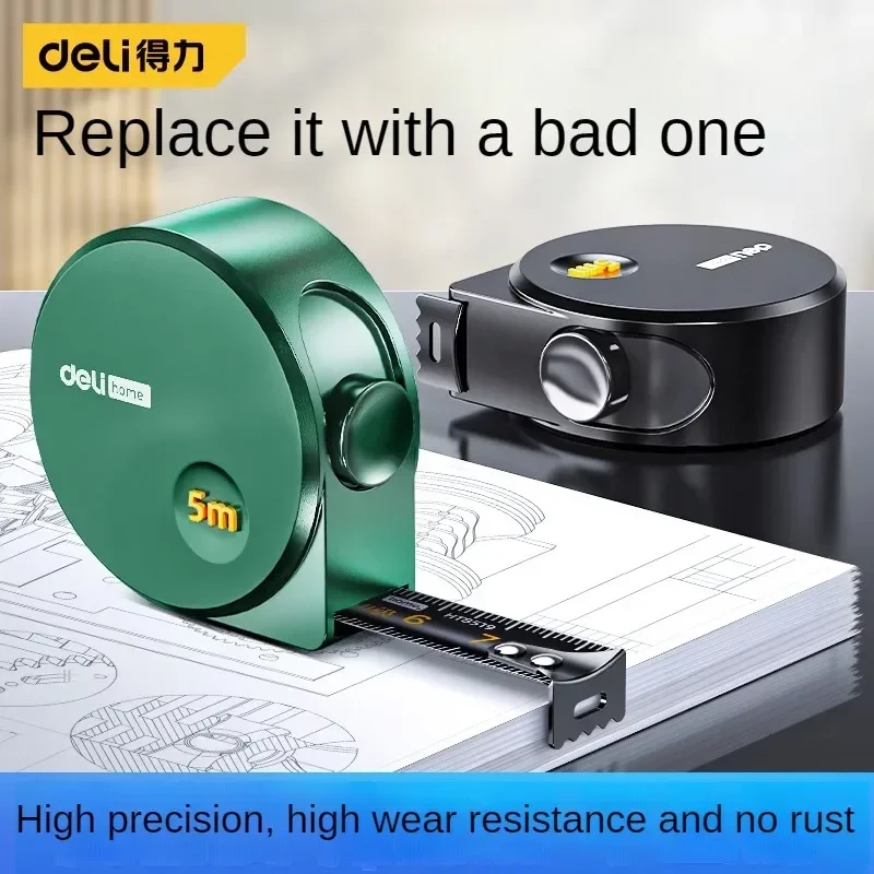 다기능 가정용 목공 휴대용 측정 도구 눈금자, 고탄소강 개폐식 눈금자, 3 m, 5m