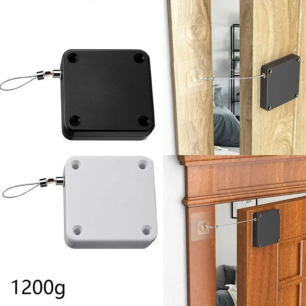 Punch-Automatic Door Closer 1200g Wire Rope Retractable Automatic Recovery Coil Closing Device Door Hardware door closer