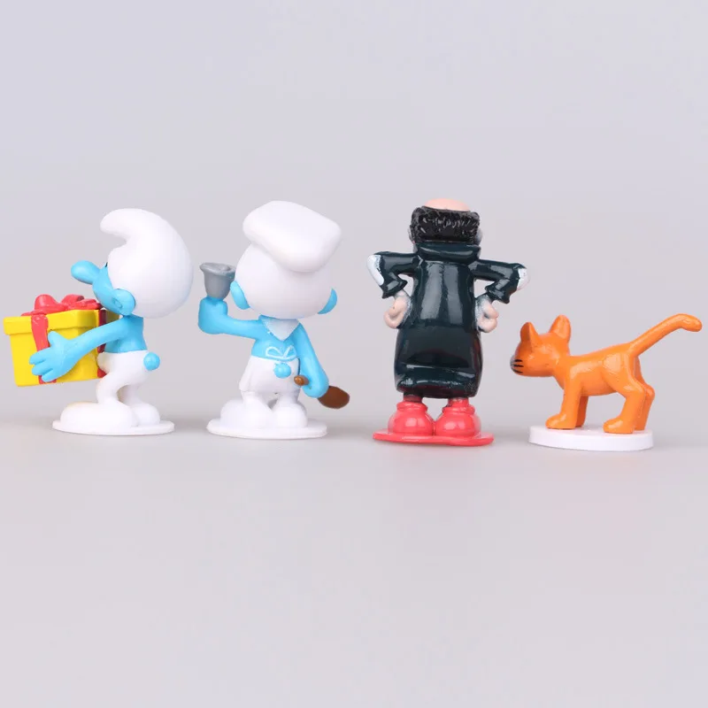 12pcs Cartoon Smurfs Figure Toys Smurfing Anime PVC Model Toys