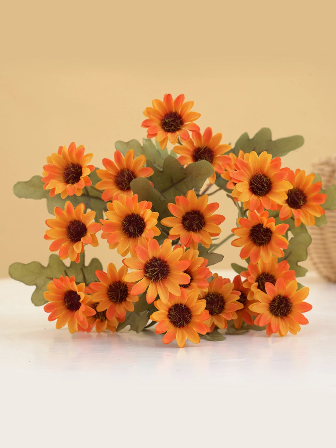 21 teste di fiori artificiali autunno marghera di seta bouquet decorazione vaso casa decorazione di nozze prodotti per la casa festa di festa confezione regalo fai da te  15