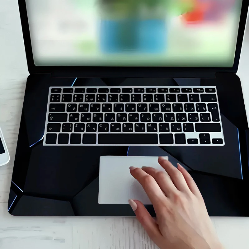 2개의 노트북 스티커, 허니콤 마름모 보호 필름 스티커, hp 노트북 스킨 액세서리, 노트북, asus rog flow z13용