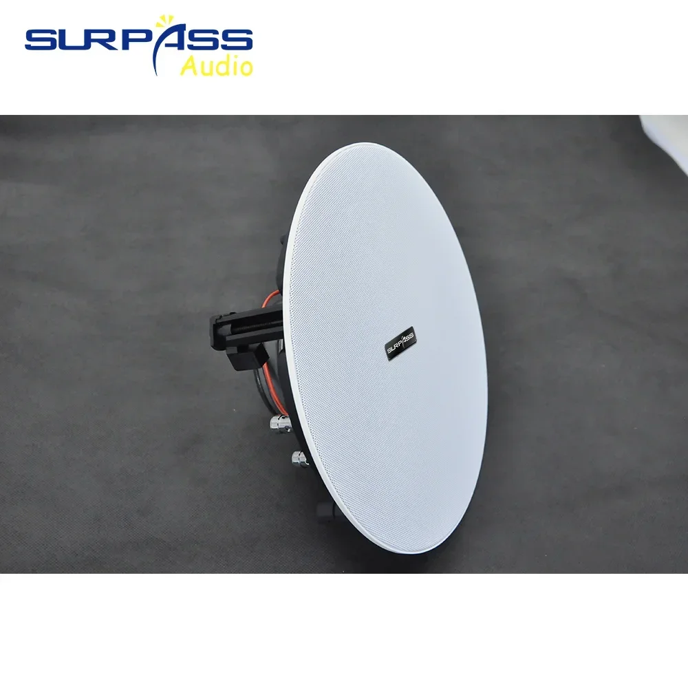 8 Inch 50W Frameless Coxial Ceiling Speaker Magnetic Grill Flush Mount Passive Roof Music Loudspeaker Indoor wall ceiling speaker