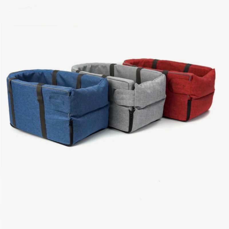 Travel Central Control Car Safety Pet Seat Transport Dog Carrier Protector For Small Dog Chihuahua Teddy Portable Cat Dog Bed