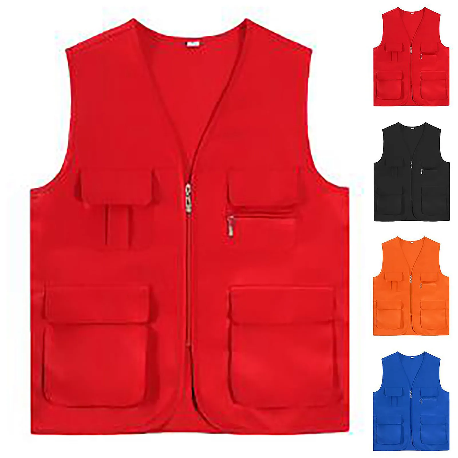 Description Picture 2 of itemMens Jacket Field Pofessional Emergency Field Fishing Multi Pocket Vest Outdoor Work Vest Cultivation Fishing Applied Waistcoat