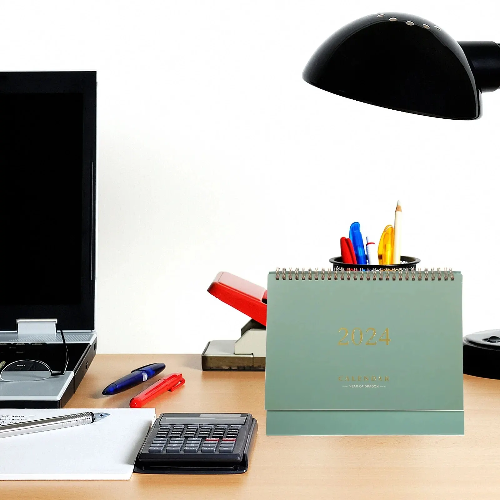 Desk Calendar Decorative Office Standing Paper Home Student Accessories