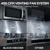 er The Range Microwave Oven with One Touch, 1000 Watts, 400 CFM and Sensor Cooking, OTR 1.9 Cu.ft 3
