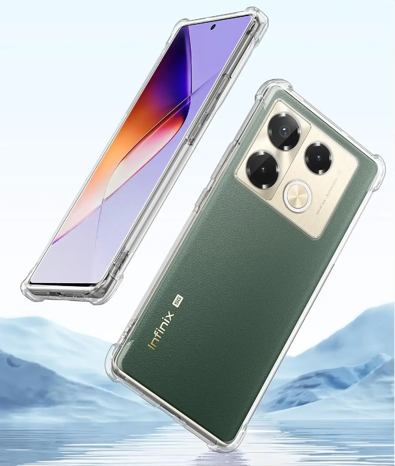 Infinix Note 40 Pro Durable Shockproof TPU Case with Reinforced Corners