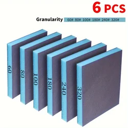 Versatile Washable Sanding Sponge Set with Multiple Grits for Polishing and Abrasive Tasks (Blue)