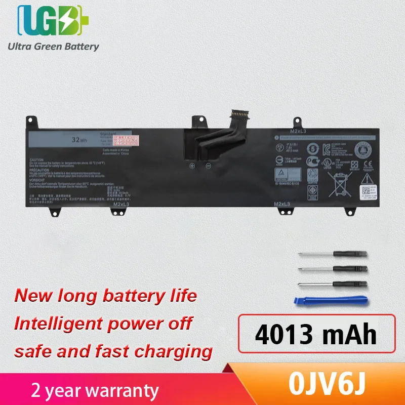 

UGB New 0JV6J OJV6J Battery Replacement For Dell Inspiron 11 11-3000 3162 3164 3168 8NWF3 PGYK5 0HH6K9