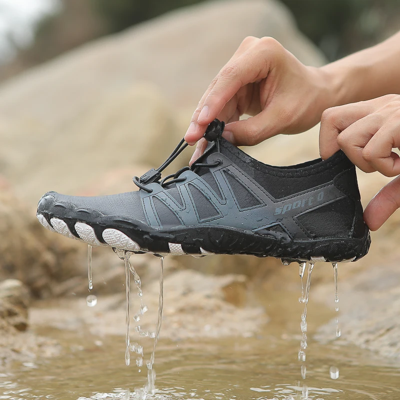 Five Fingers Barefoot Shoes Unisex Aqua Shoes Anti-slip Sneakers Breathable Beach Quick-drying Hiking Fishing Footwear New