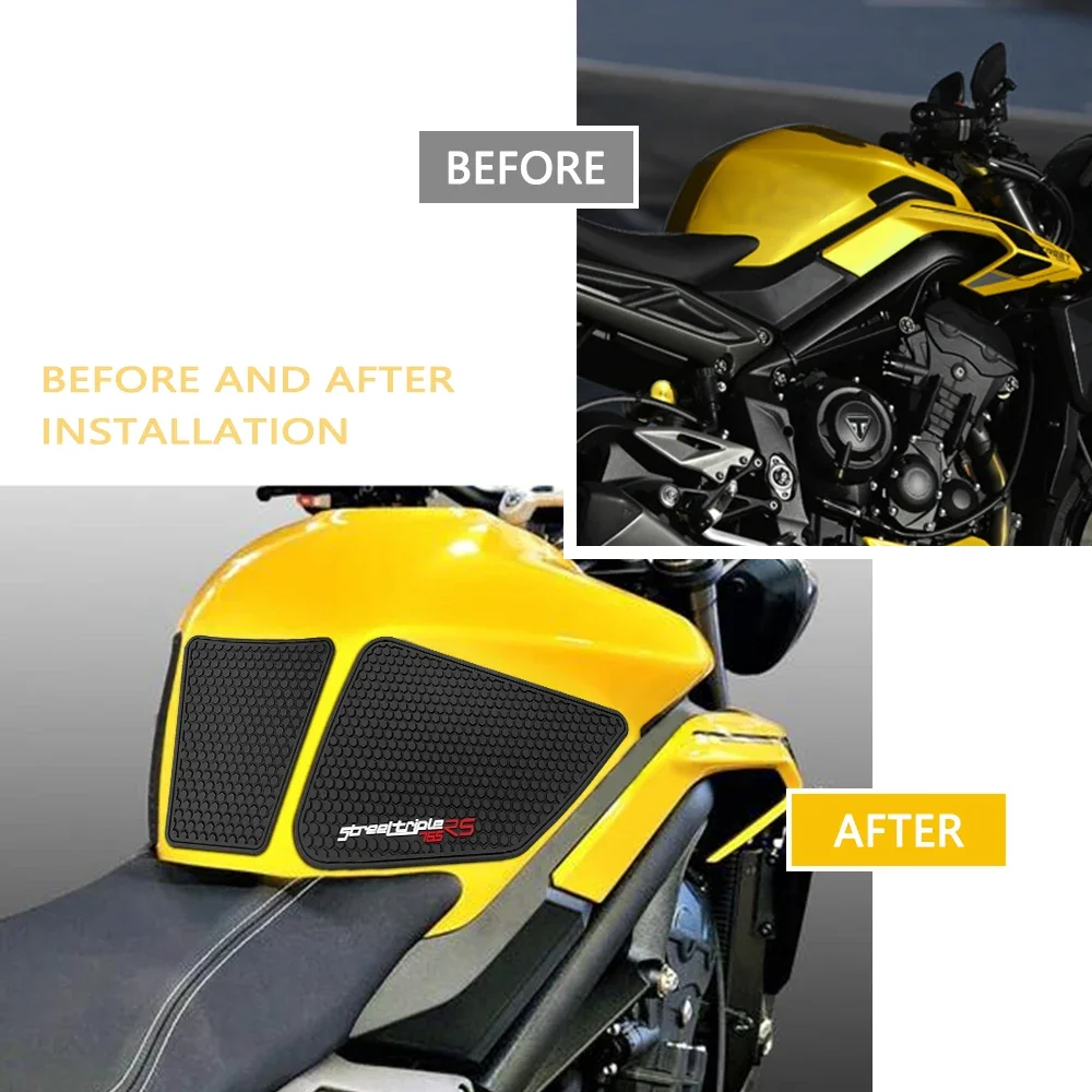 Za nalepko pokrovčka rezervoarja za gorivo za motorna kolesa, pokrov rezervoarja, protizdrsna zaščita, Street Triple 765 765 R RS, dodatna oprema_voghion.com