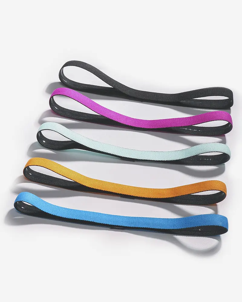 Yoga Headband Jogging Sweat-absorbent Belt Silicone Non-slip Antiperspirant Sports Headscarf Ladies