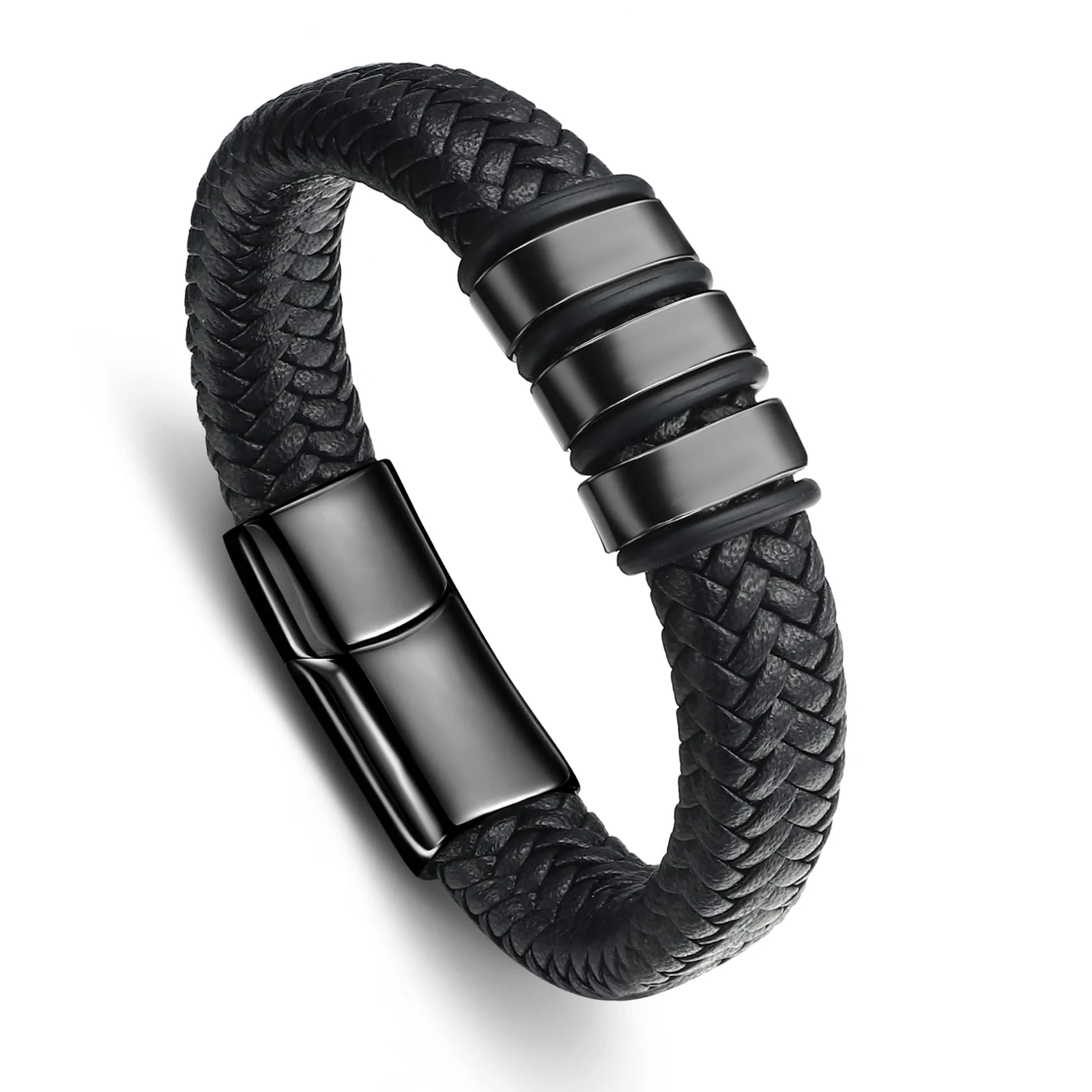 

Cremation Jewelry Urn Bracelet for Ashes for Women Men Memorial Braided Leather Urn Bracelet for Human Ashes