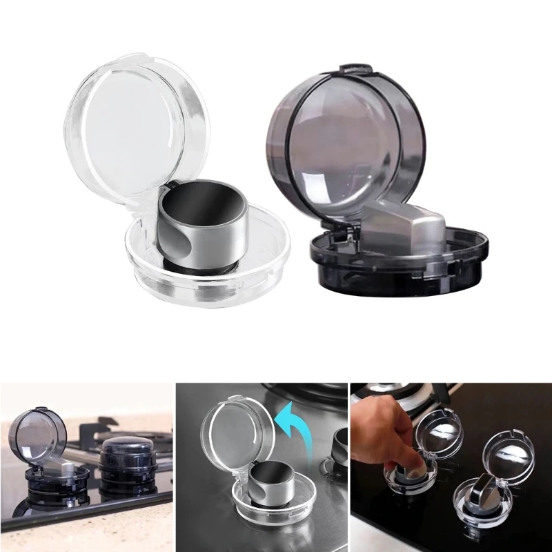 Gas Stove Switches Guard Oven Power ON OFF Button Safety Lock Cap Lid Cover Cooker Button Protections for Children