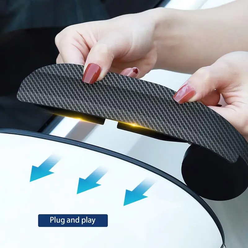 Multi-function Guard Rain Eyebrows Snap Car Protection Aid Waterproof Carbon Fibre Look Protector Cover For Cars Trucks Suvs
