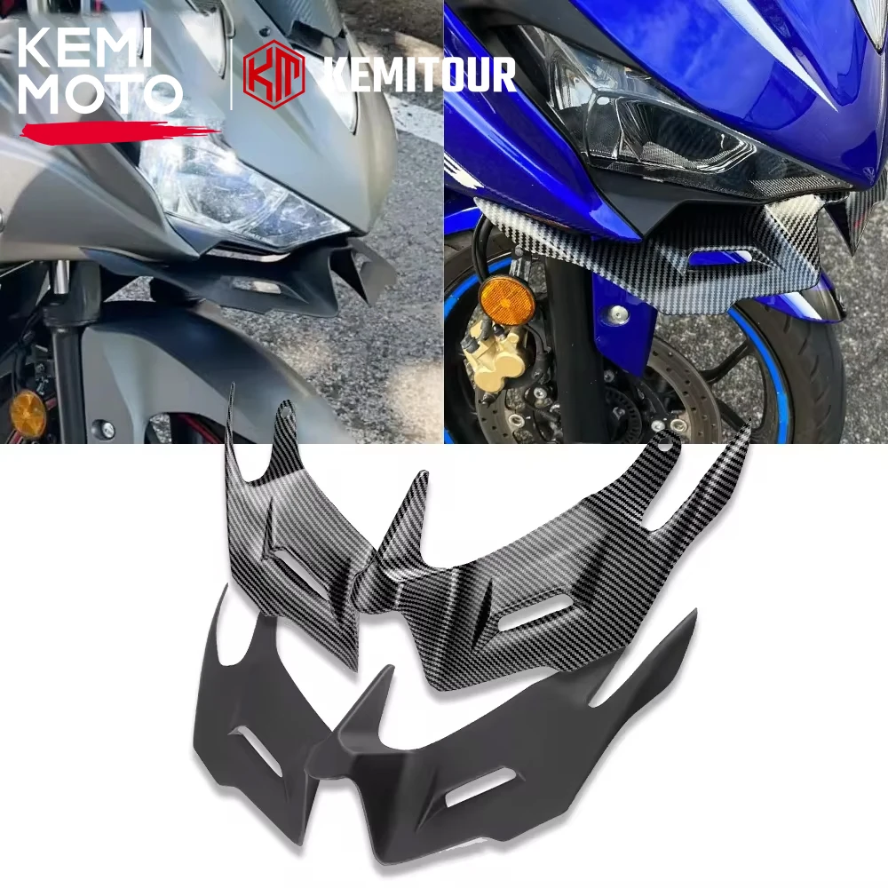 Para yamaha YZF-R3 YZF-R25 2014-2018 carenagem aerodinâmica winglets ...