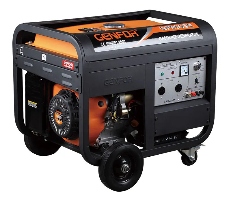 

8000E 15 Portable 7 KVA Air-cooled OHV Engine Gasoline Generator with brush AVR