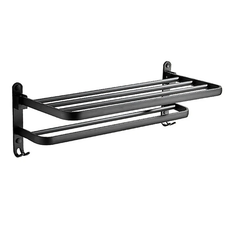 

New Aluminum Towel Bar Wall Mounted Rack Bathroom Towel Rack Towel Holder Towel Hanger Bathroom Accessories Bathroom Shelf