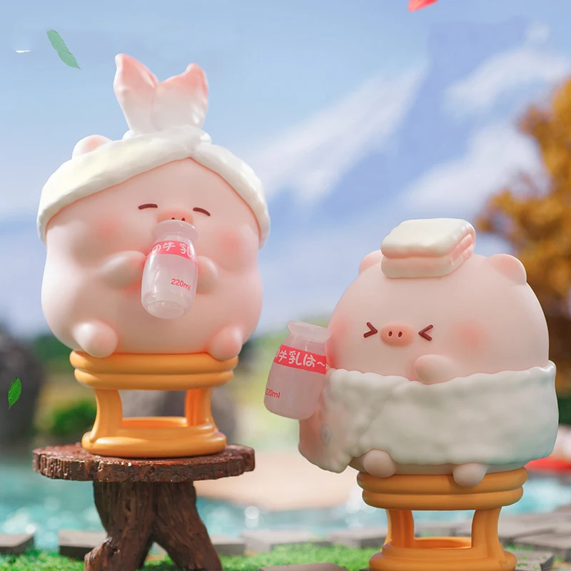 

Милая копилка с сокровищами, серия Hot Spring Tour, искусственная таинственная коробка, игрушки, кукла, милая аниме фигурка, настольные украшения, коллекция подарков